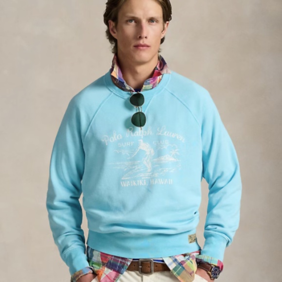 POLO Ralph Lauren Vintage Fleece Graphic Crewneck Sweatshirt NWT - Picture 3 of 8